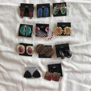 Lot of 11 pierced earrings